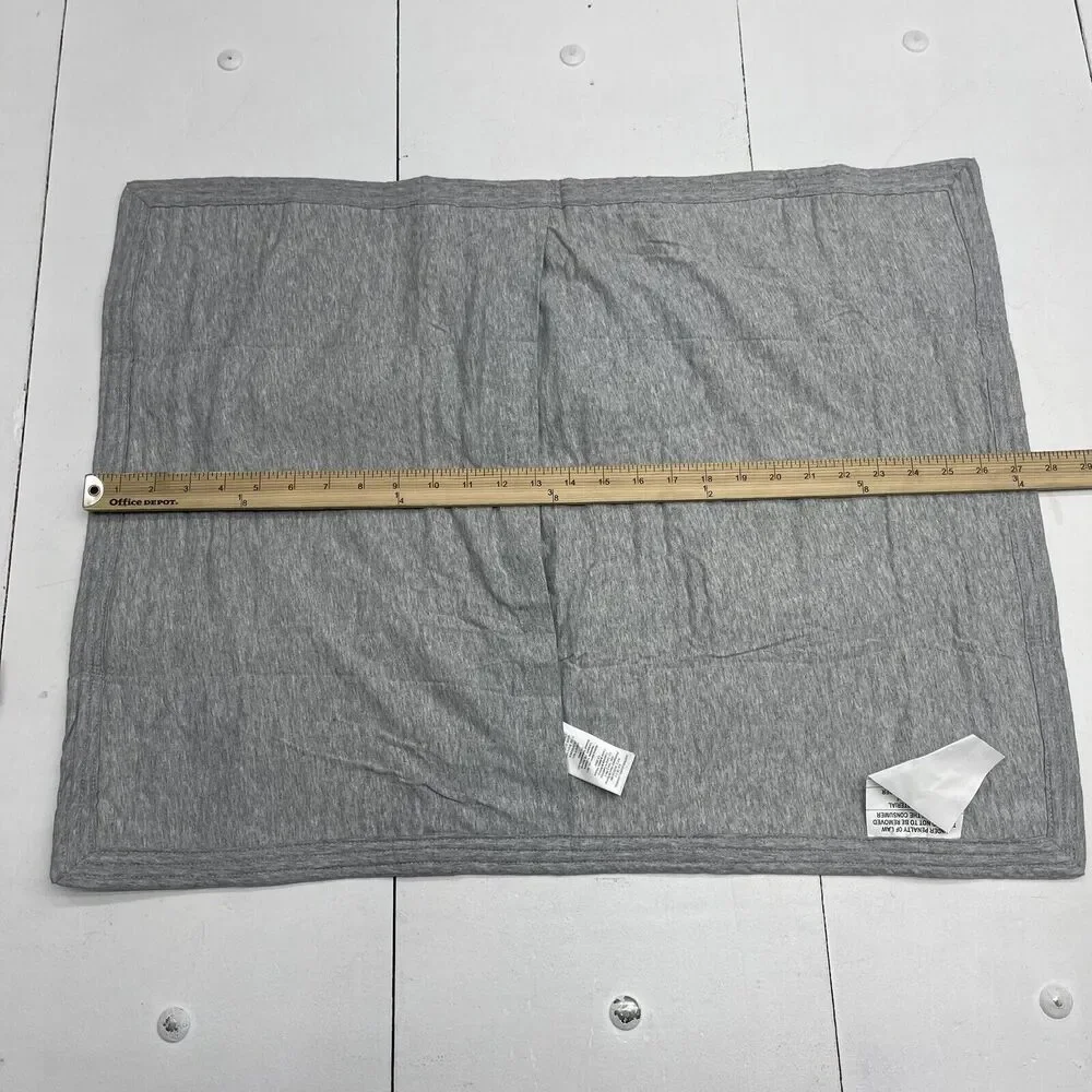 West Elm Grey Jersey Standard Pillow Case Sham Size 20x26in